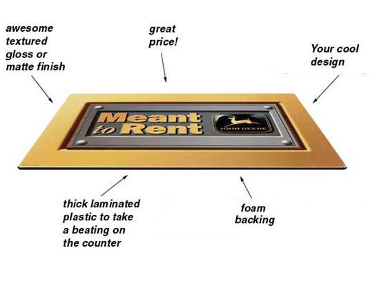 Foam Counter Mats - Foam Backed Countermat - Light Duty Change Pad