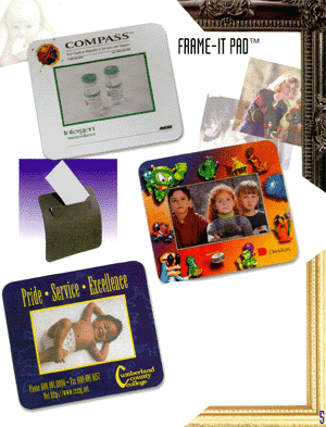 Frame-It Mouse Pad - Custom Printed With Your Logo. Picture Frame Mouse Pads, Photo Insert Style Mousepads, Your Picture in A Mouse Pad, Personalized Mouse Pads, Window Frame Mouse Pads
