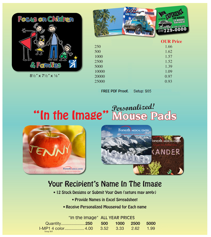 Economy Fabric Mouse Pad