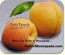 Soft Touch mousepads custom printed with your logo - velvet touch mousepads, softtouch mouse pad, mousepads, velvet covered mousepads, cloth covered mousepads, fuzzy mousepad