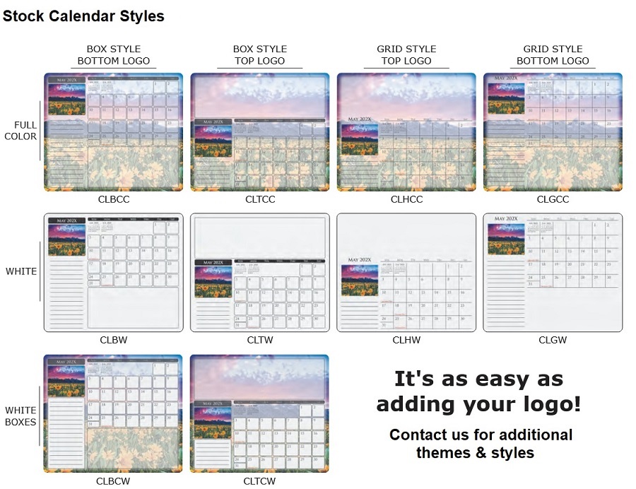 MousePaper Calendar Styles