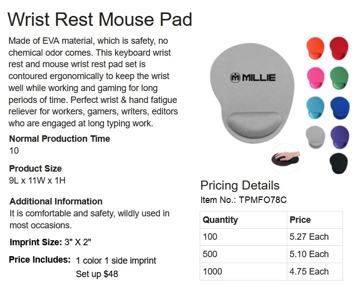 Foam Mouse Pad